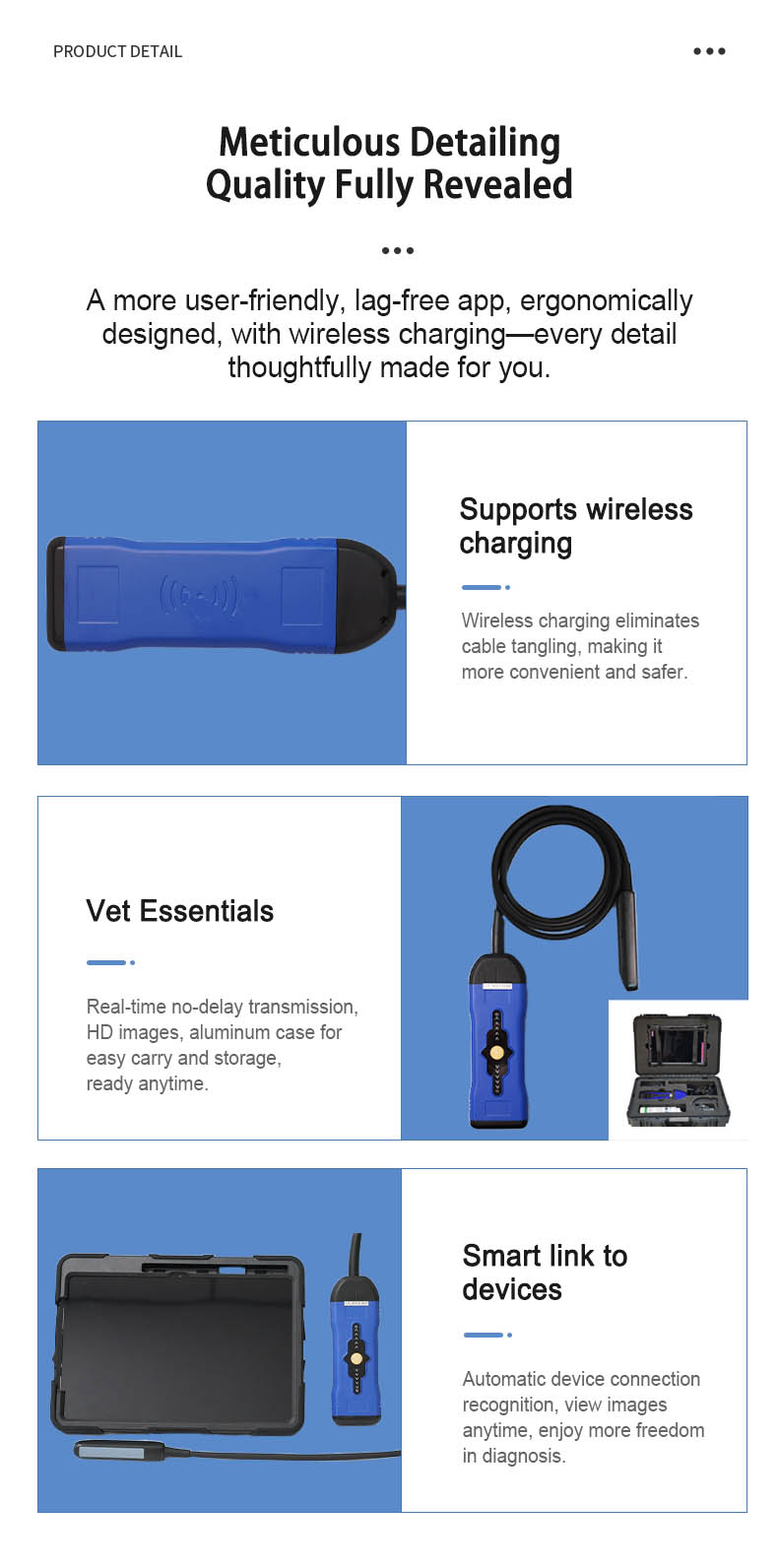 BXL-S300 Doppler Cattle & Horse Pregnancy Scanner, 128-Sondar, S200 Upgrade